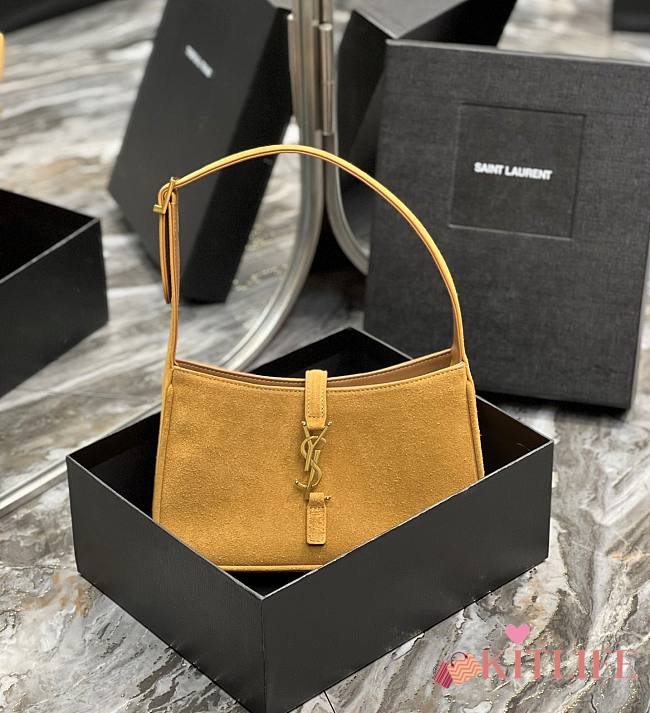 Kitlife YSL LE 5 A 7 HOBO Sable BAG IN Suede Leather - 25X14X6cm - 1