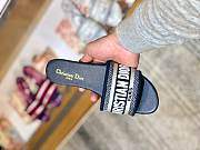 Kitlife Dior Dway Slide Deep Blue Embroidery - Size EU34 - EU42 - 2