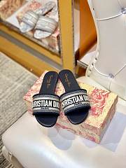 Kitlife Dior Dway Slide Deep Blue Embroidery - Size EU34 - EU42 - 3