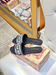 Kitlife Dior Dway Slide Deep Blue Embroidery - Size EU34 - EU42 - 4
