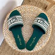 Kitlife Dior Dway Slide Green Embroidery - Size EU34 - EU42 - 6