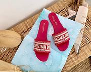 Kitlife Dior Dway Slide Rose Pink Embroidery - Size EU34 - EU42 - 1