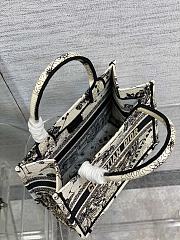 Kitlife Dior Small Book Tote Latte Toile de Jouy Zodiac Embroidery - 26x8x22cm - 2