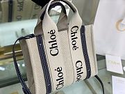 Kitlife Chloe Small Woody Tote Blue Bag - CHC21U - 26.5*20*8cm - 6