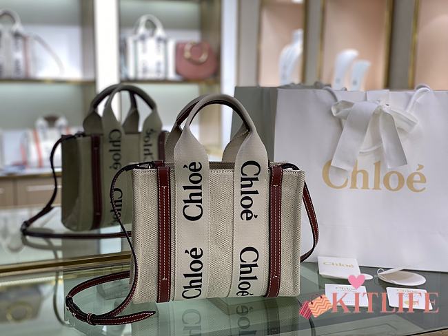 Kitlife Chloe Small Woody Tote Brown Bag - CHC21U - 26.5*20*8cm - 1