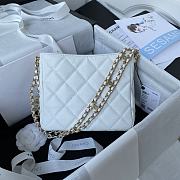 Kitlife Chanel 22s Hobo White Caviar Leather Bag - AS3223 - 16×19×8cm - 4
