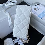Kitlife Chanel 22s Hobo White Caviar Leather Bag - AS3223 - 16×19×8cm - 2
