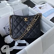 Kitlife Chanel 22s Hobo Black Caviar Leather Bag - AS3223 - 16×19