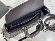 Kitlife Dior Lady Black Cannage Calfskin with Diamond Motif - 26x5x13.5cm - 2