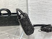 Kitlife Dior Lady Black Cannage Calfskin with Diamond Motif - 26x5x13.5cm - 3