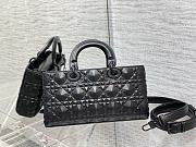 Kitlife Dior Lady Black Cannage Calfskin with Diamond Motif - 26x5x13.5cm - 5