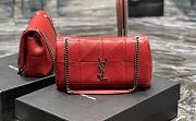 Kitlife YSL Medium CARRE RIVE GAUCHE IN Red LAMBSKIN - 515821 - 25 X 15 X 7,5 CM - 1