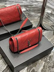 Kitlife YSL Medium CARRE RIVE GAUCHE IN Red LAMBSKIN - 515821 - 25 X 15 X 7,5 CM - 3