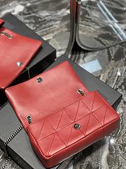 Kitlife YSL Medium CARRE RIVE GAUCHE IN Red LAMBSKIN - 515821 - 25 X 15 X 7,5 CM - 2