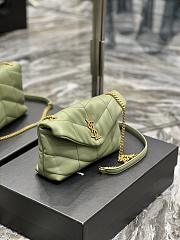 Kitlife YSL Small Louou Puffer in Lambskin Green Bag -  23×15.5×8.5 cm - 5