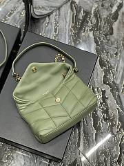 Kitlife YSL Small Louou Puffer in Lambskin Green Bag -  23×15.5×8.5 cm - 4