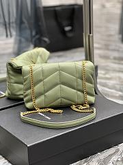 Kitlife YSL Small Louou Puffer in Lambskin Green Bag -  23×15.5×8.5 cm - 2