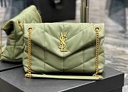 Kitlife YSL Medium Louou Puffer in Lambskin Green Bag - 29x17x11cm - 1