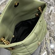 Kitlife YSL Medium Louou Puffer in Lambskin Green Bag - 29x17x11cm - 2