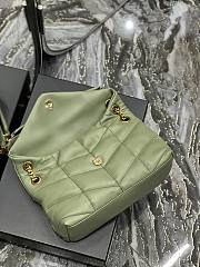 Kitlife YSL Medium Louou Puffer in Lambskin Green Bag - 29x17x11cm - 6