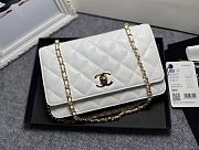 Kitlife Chanel WOC in lambskin white bag 19cm - 1