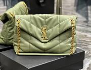 Kitlife YSL Large Louou Puffer in Lambskin Green Bag - 35x23x13.5cm - 1