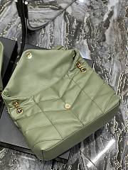 Kitlife YSL Large Louou Puffer in Lambskin Green Bag - 35x23x13.5cm - 4