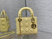 Kitlife Dior Mini Lady Yellow Cannage Lambskin - 17cm - 1