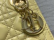 Kitlife Dior Mini Lady Yellow Cannage Lambskin - 17cm - 6