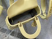 Kitlife Dior Small Lady Yellow Cannage Lambskin - 20cm - 4