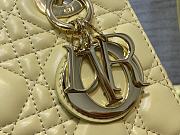 Kitlife Dior Small Lady Yellow Cannage Lambskin - 20cm - 5