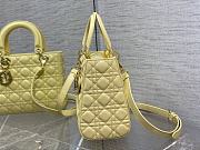 Kitlife Dior Medium Lady Yellow Cannage Lambskin - 24cm - 5