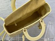 Kitlife Dior Large Lady Yellow Cannage Lambskin - 32 x 25 x 11 cm - 6