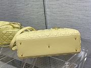 Kitlife Dior Large Lady Yellow Cannage Lambskin - 32 x 25 x 11 cm - 5