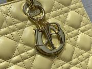 Kitlife Dior Large Lady Yellow Cannage Lambskin - 32 x 25 x 11 cm - 2