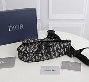 Kitlife Dior Saddle Bag Beige and Black Dior Oblique Jacquard - 20 x 28.6 x 5 cm - 4