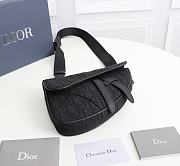 Kitlife Dior Saddle Bag Black Dior Oblique Jacquard - 21cm x 16cm x 3cm - 3