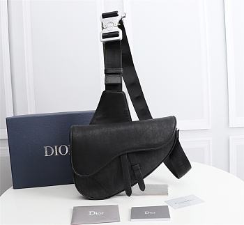 Kitlife Dior Saddle Bag Black Oblique Galaxy Print Calfskin - 26cm x 19cm x 4.5cm