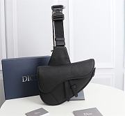 Kitlife Dior Saddle Bag Black Grained Calfskin - 20 x 28.6 x 5 cm - 1