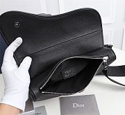 Kitlife Dior Saddle Bag Black Grained Calfskin - 20 x 28.6 x 5 cm - 5