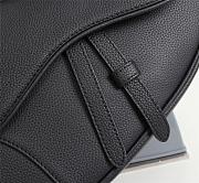 Kitlife Dior Saddle Bag Black Grained Calfskin - 20 x 28.6 x 5 cm - 3