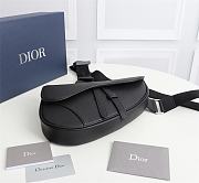 Kitlife Dior Saddle Bag Black Grained Calfskin - 20 x 28.6 x 5 cm - 2