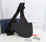 Kitlife Dior Saddle Dior Black Oblique canvas - 20 x 28.6 x 5 cm - 5