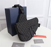 Kitlife Dior Saddle Dior Black Oblique canvas - 20 x 28.6 x 5 cm - 4