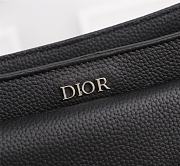 Kitlife Dior Saddle Soft Bag Black Grained Calfskin - 24x 17.5 x 7.5cm - 3