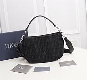 Kitlife Dior Saddle Soft Bag Black Oblique - 24x 17.5 x 7.5cm - 6