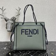 Kitlife Fendi Roma Tote Canvas Bag Green - 41x31x14cm - 1