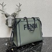 Kitlife Fendi Roma Tote Canvas Bag Green - 41x31x14cm - 6