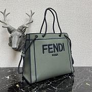 Kitlife Fendi Roma Tote Canvas Bag Green - 41x31x14cm - 4