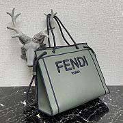 Kitlife Fendi Roma Tote Canvas Bag Green - 41x31x14cm - 2